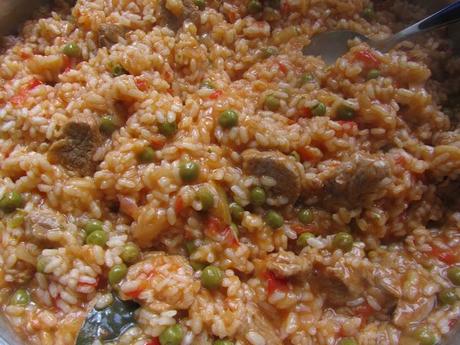 Arroz de solomillo adobado