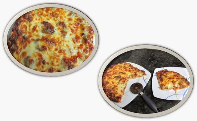 PIZZA  BARBACOA CON MASA CASERA