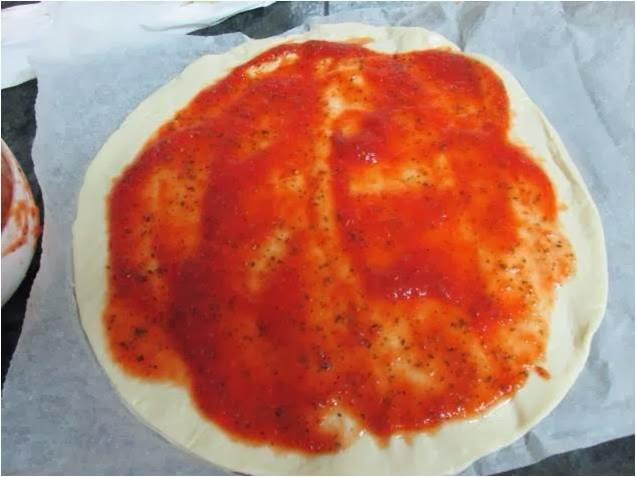 PIZZA  BARBACOA CON MASA CASERA