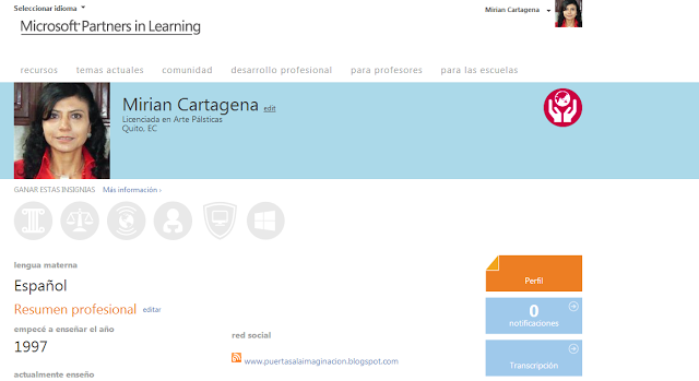 Represento a mi país en Partners in Learning Global Forum