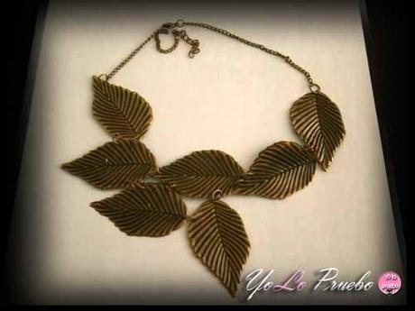 collar hojas ebay