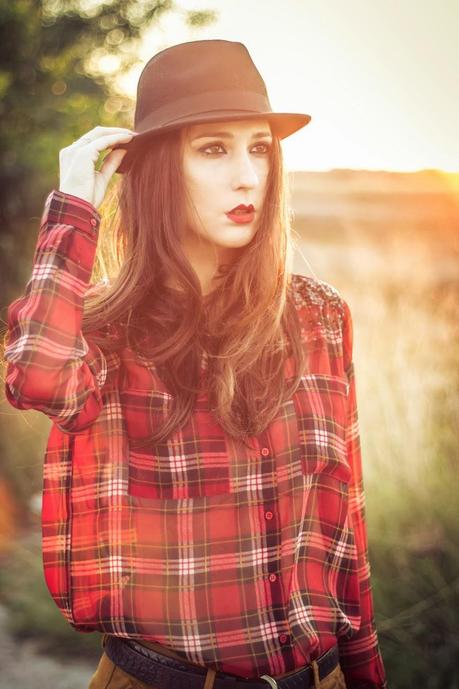 CaChé CaChé Special Tartan Blouse