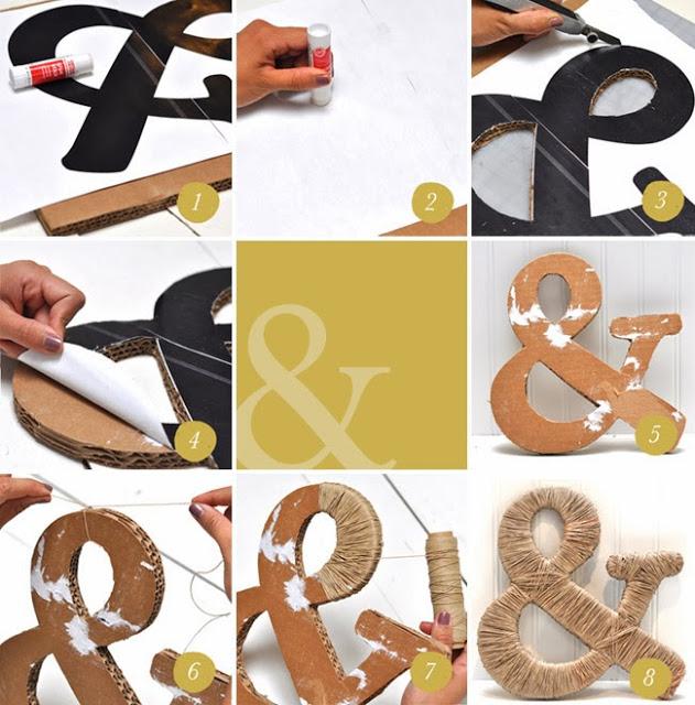 DIY: Ampersand decorado con flores