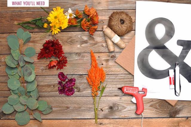 DIY: Ampersand decorado con flores