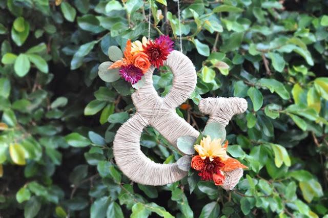 DIY: Ampersand decorado con flores