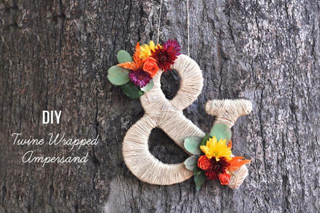 DIY: Ampersand decorado con flores