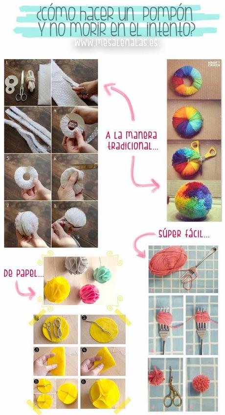 Cómo hacer un pompón y no morir en el intento