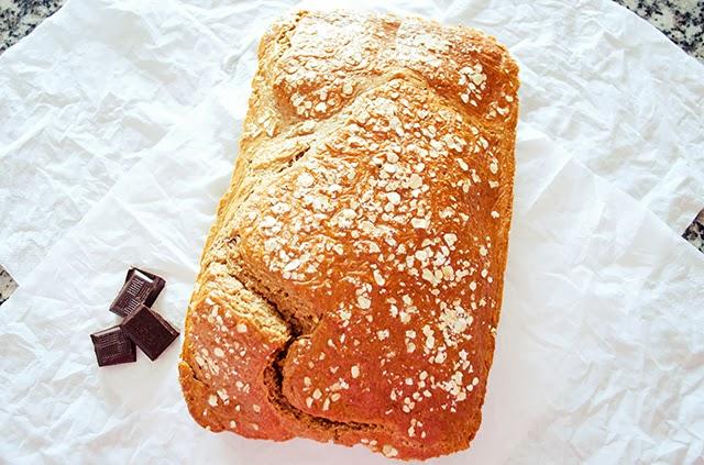 Bizcocho de avena y chocolate