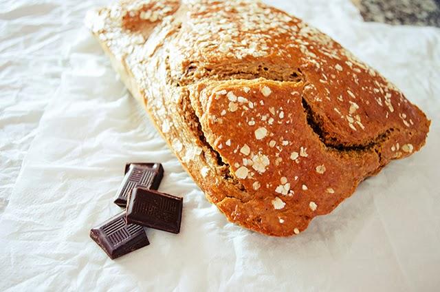 Bizcocho de avena y chocolate