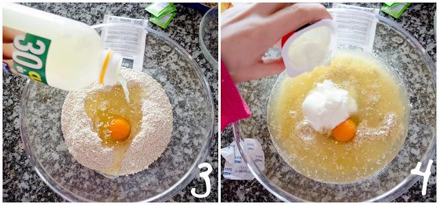 Bizcocho de avena y chocolate