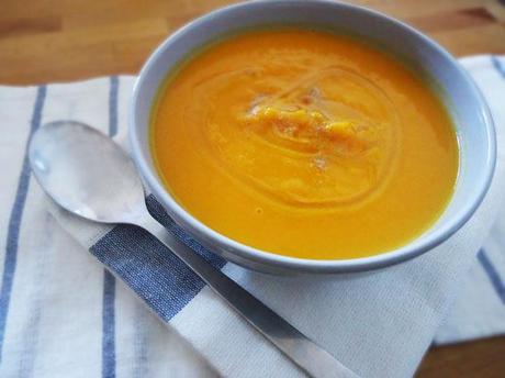 receta de crema de calabaza y boniato