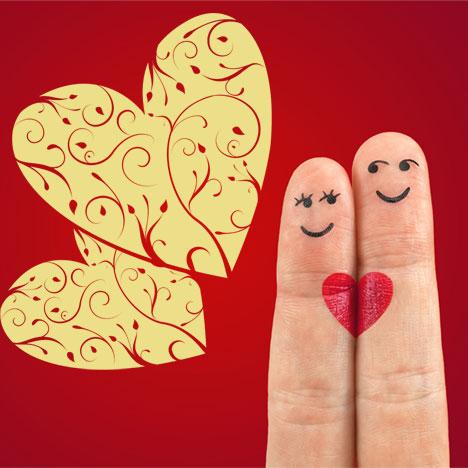 Vinilo decorativo corazones vintage