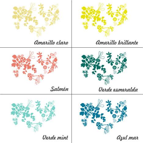 Colores Vinilo decorativo florituras