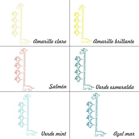 Colores Vinilo decorativo jirafa pio pio