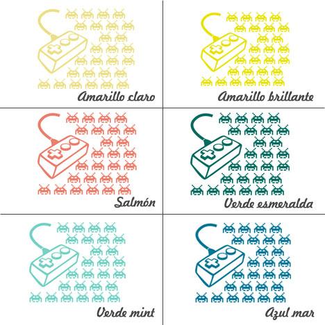 Colores Vinilo decorativo marcianitos