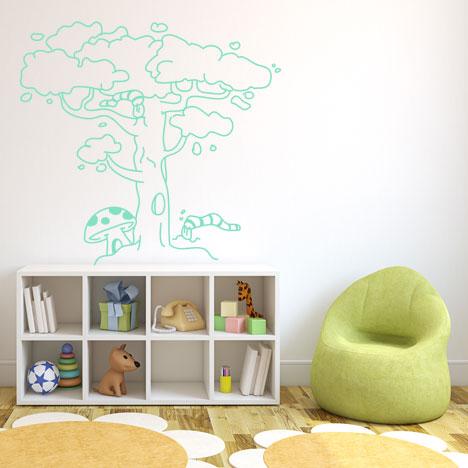 Vinilo decorativo arbol nans