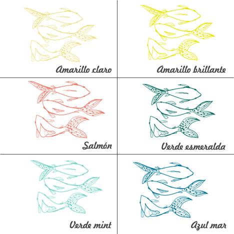 Colores Vinilo decorativo peces