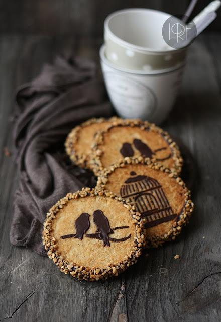 GALLETAS DE MANTEQUILLA CON CACAHUETE Y CHOCOLATE