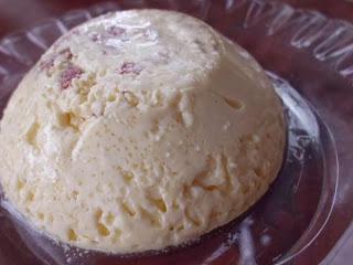 Mousse de queso y chorizo.