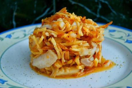 Bacalao Dorado o Bacalhau a Bras (Receta Portuguesa) Bacalao Dorado o Bacalhau a Bras (Receta Portuguesa)