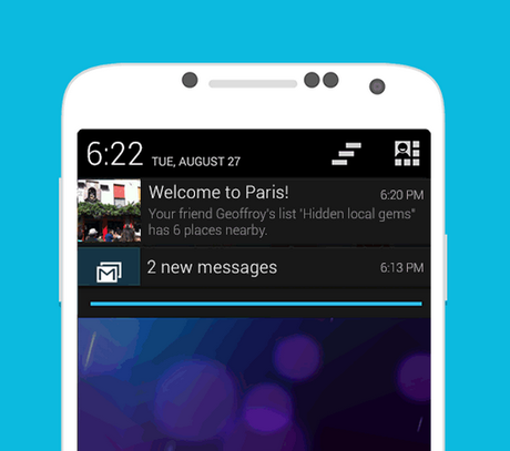 Las mejores aplicaciones para el Sony Smartwatch 2 foursquare-notifiaciones-1