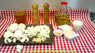 ingredientes crema de champiñones