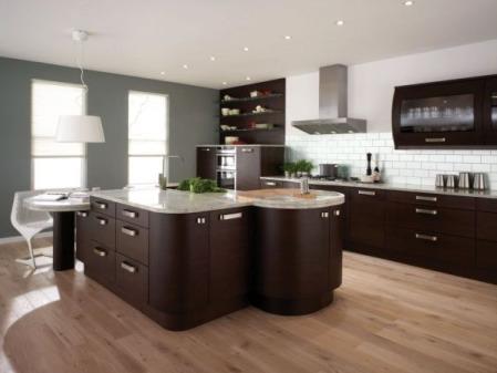 cocina marron 