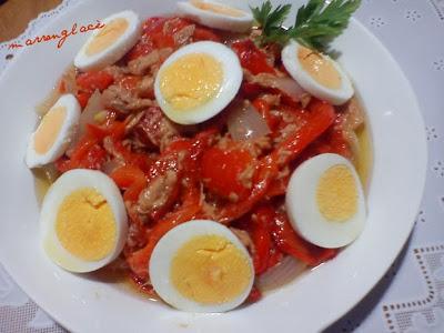 Ensalada de pimientos rojos (del blog Marrón-Glacé)
