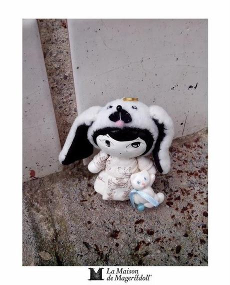 Sweet KAWAII DOG...and CAT... Art resin doll: Mageritdoll