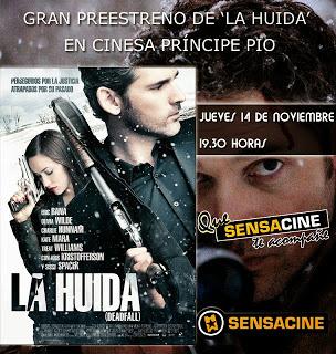 Ya tenemos ganadores de las 5 entradas dobles para el preestreno de 'La Huida' !