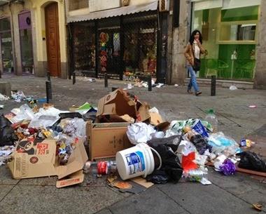 Basura en Madrid