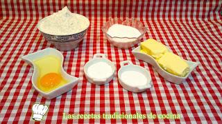 ingredientes Galletas de mantequilla