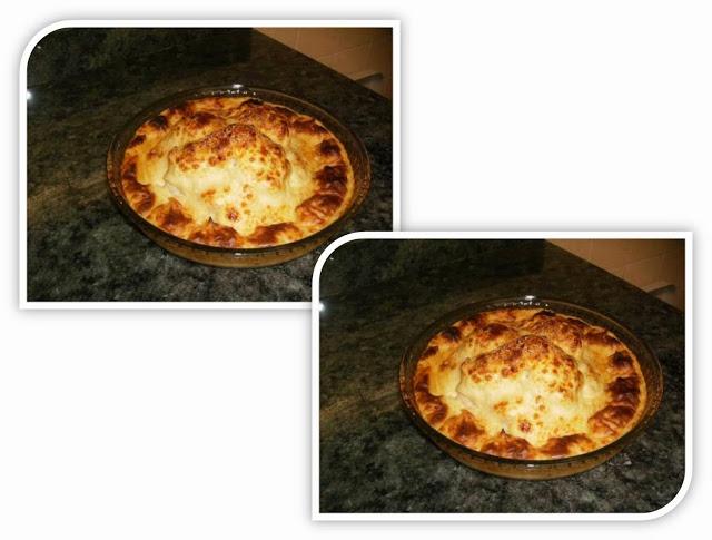 COLIFLOR  GRATINADA CON BECHAMEL Y PURE DE PATATAS