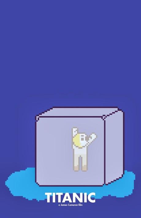 13 posters de películas famosas en 8-bits