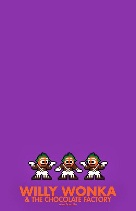 13 posters de películas famosas en 8-bits