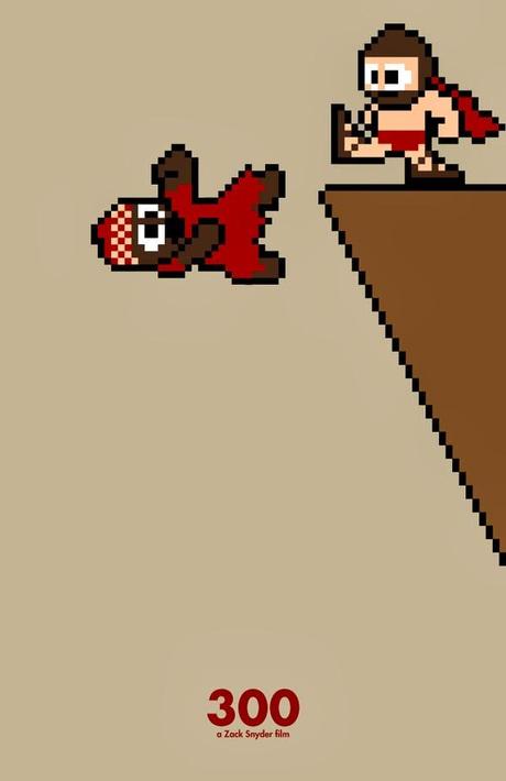 13 posters de películas famosas en 8-bits