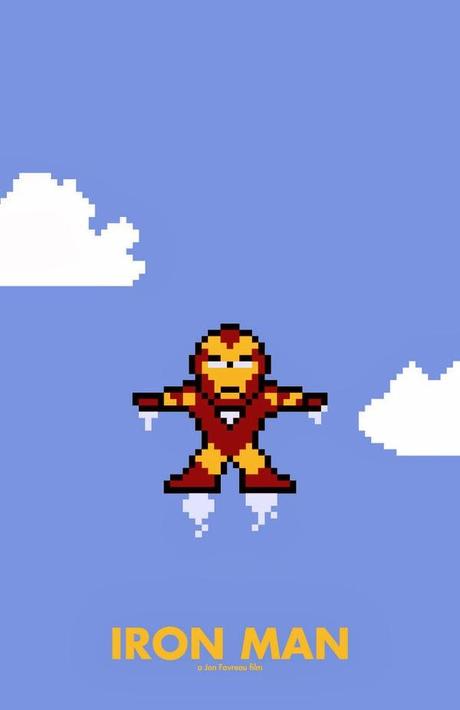 13 posters de películas famosas en 8-bits