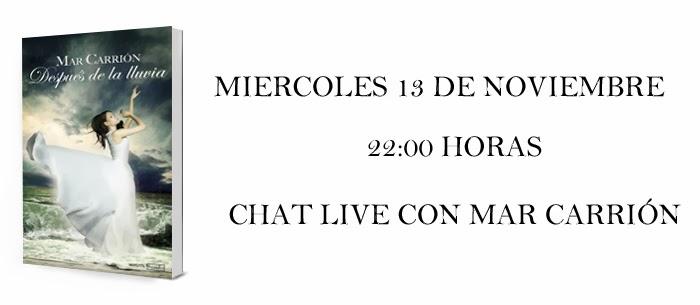 Próximo Chat Live en el blog con....Mar Carrión