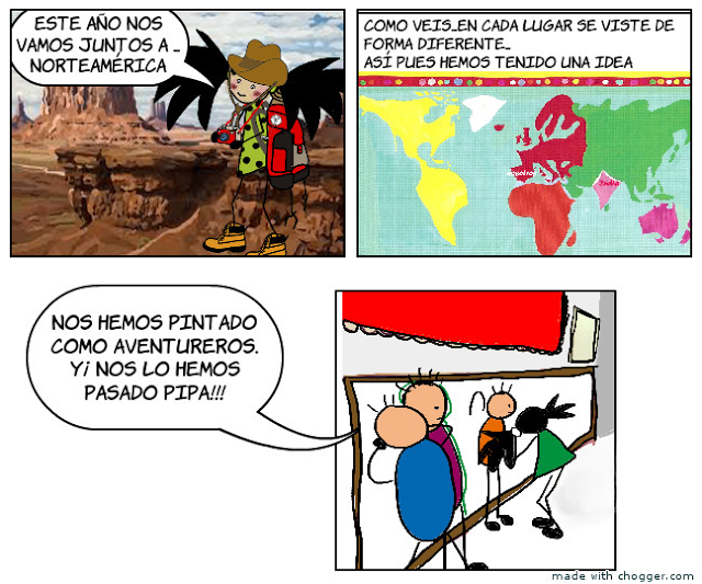 Nos dibujamos de aventureros