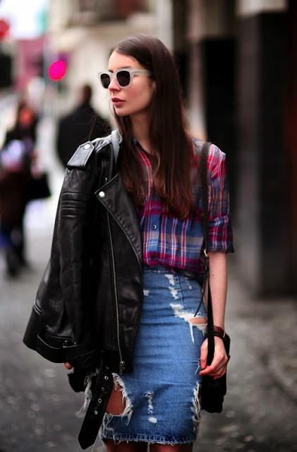 STREET STYLE INSPIRATION; SKIRTS ARE ALSO FOR FALL.-