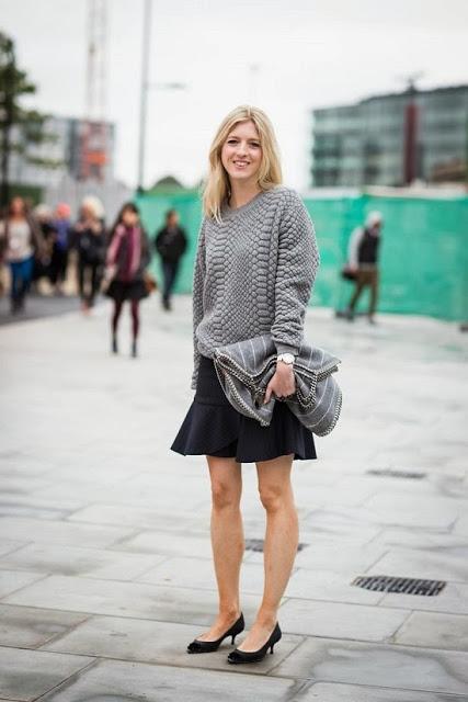 STREET STYLE INSPIRATION; SKIRTS ARE ALSO FOR FALL.-