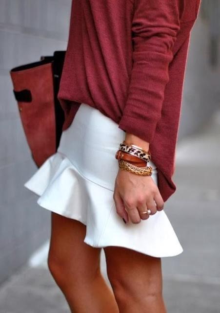 STREET STYLE INSPIRATION; SKIRTS ARE ALSO FOR FALL.-