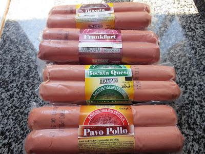 Perritos calientes sin pan