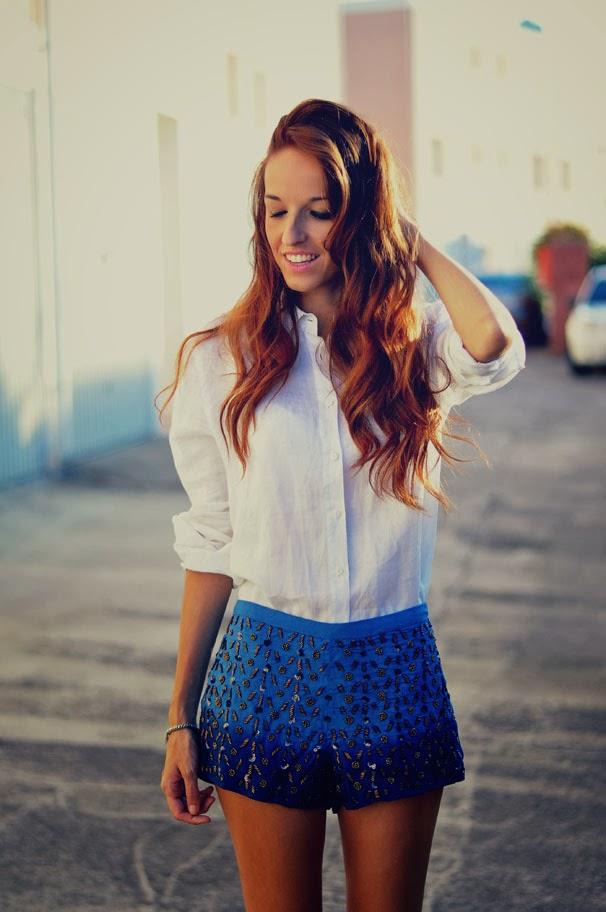 UN LOOK PARA DIARIO: CAMISA BLANCA  Y SHORTS