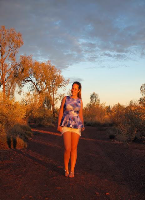 Sunset in Ayers Rock