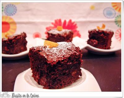 Brownie de chocolate con naranja - Dia del Brownie
