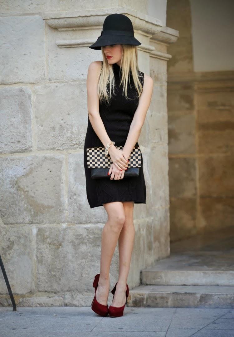 Street Style dress tricot and damier