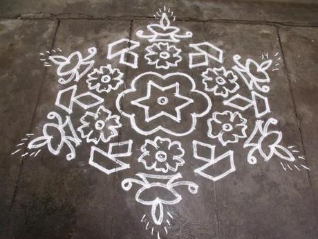 Disfruta cada día de un kolam dibujo geometrico kolam india mandala