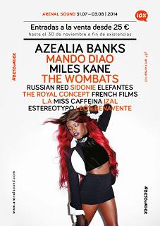 Arenal Sound 2014: Mando Diao, Sidonie, The Wombats, Miles Kane, Izal, Estereotypo....