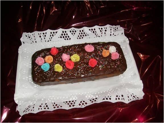 PLUM  CAKE  CON COBERTURA DE CHOCOLATE